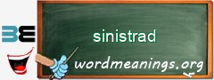 WordMeaning blackboard for sinistrad